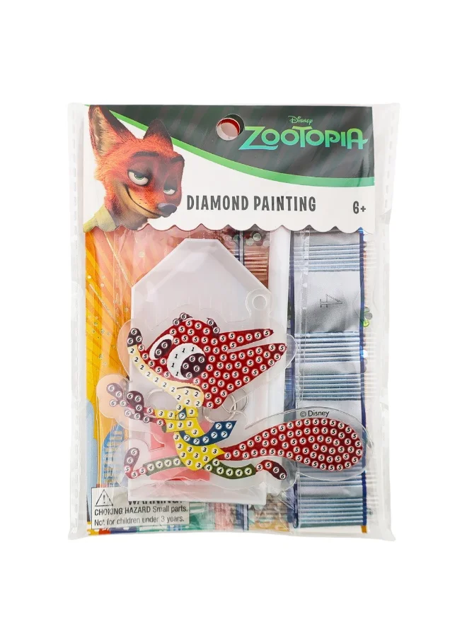 ديزني Zootopia Nick Diamond Framed Painting Kit | Make It Easy & Fun | Art & Craft Home Wall Décor | Age 6+