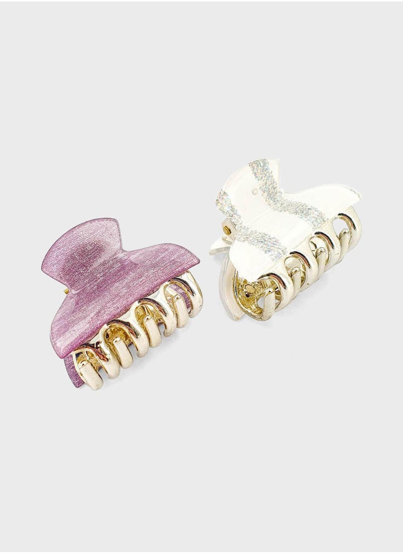 Claires Kids 2 Pack Bow Hairclip 
