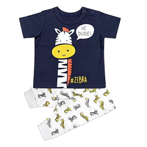 ARIEL Cotton Clothing Sets For Baby Boys & Girls - Unisex Clothing Sets Full Sleeve T-Shirt & Pant, Multicolor, Printed, 12-18 Months - Image 1