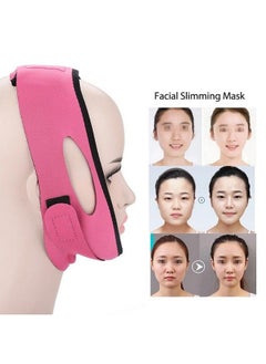 Sonew Face Bandage Facial Slimming Mask Facial Belt For Face Care Thin Neck Facelift Double Chin For Women(Rose Red)  - Image 3