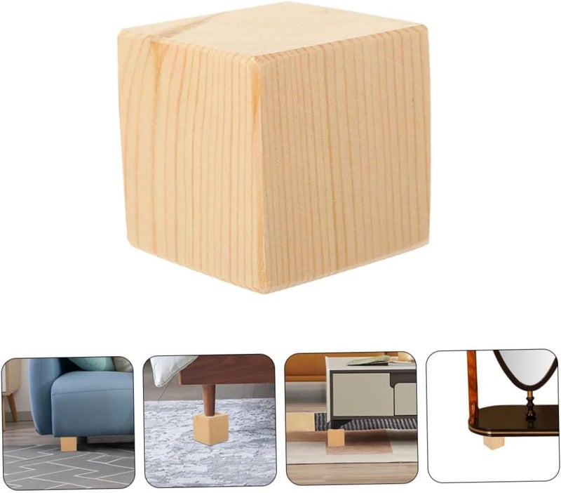 Local & cross border ship compatible DOITOOL Heavy Duty Wood Sofa Risers 2 Pcs Furniture Risers Bed Lifts Couch Lifts for Budget global standard quality - Image 3