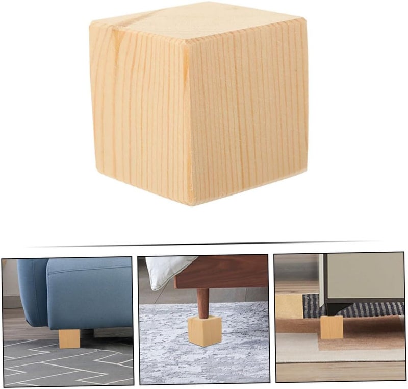 Local & cross border ship compatible DOITOOL Heavy Duty Wood Sofa Risers 2 Pcs Furniture Risers Bed Lifts Couch Lifts for Budget global standard quality - Image 4