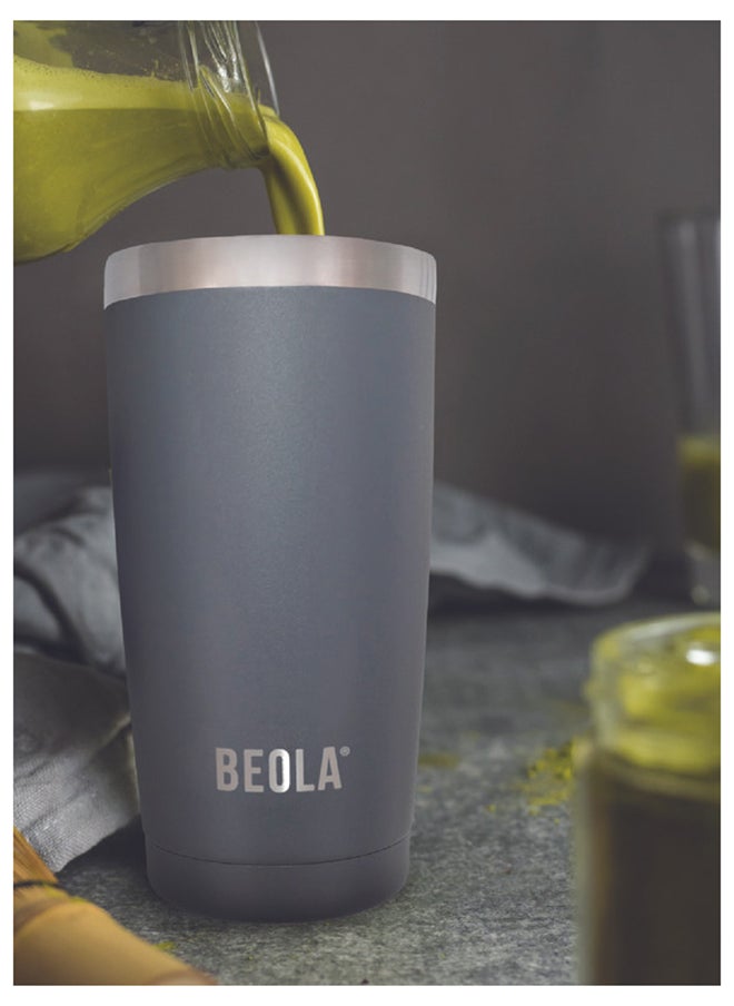 BEOLA Insulated Coffee Mug Travel Tumbler 600ml Lava Grey  - Image 5