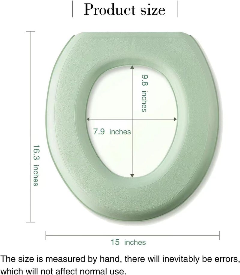 YANMENG Toilet Seat Warmer, Elongated Toilet Seat Cover, Padded Toilet Seat Cushion, O-shaped Washable or Portable Toilet Lid Tank Cover.（Cartoon Panda 2 Pcs） - Image 4