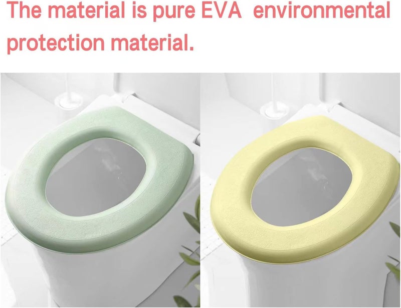 YANMENG Toilet Seat Warmer, Elongated Toilet Seat Cover, Padded Toilet Seat Cushion, O-shaped Washable or Portable Toilet Lid Tank Cover.（Cartoon Panda 2 Pcs） - Image 5