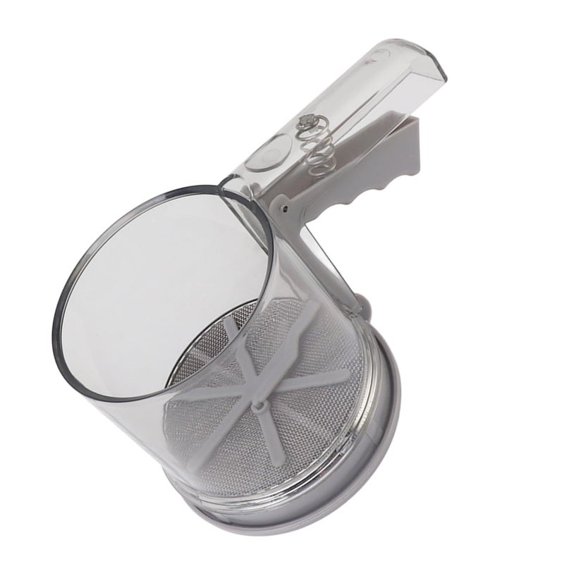 2 Tier Adjustable Flour Sifter Fine Mesh Kitchen Baking Powder Sugar One Hand Press Crank - Image 3