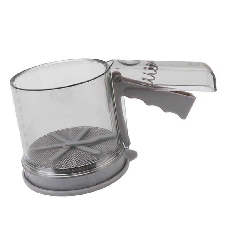 2 Tier Adjustable Flour Sifter Fine Mesh Kitchen Baking Powder Sugar One Hand Press Crank - Image 5