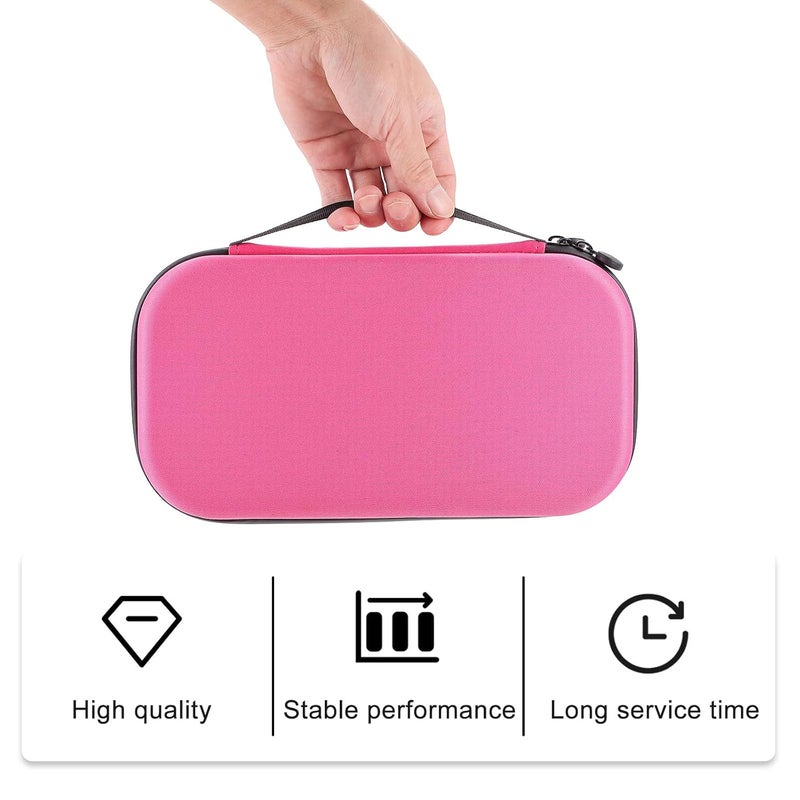Portable Pink Stethoscope Case Organizer, Multifunctional Eva Hard Stethoscope Storage Box with Pouch for Home and Nurse Use - Image 4