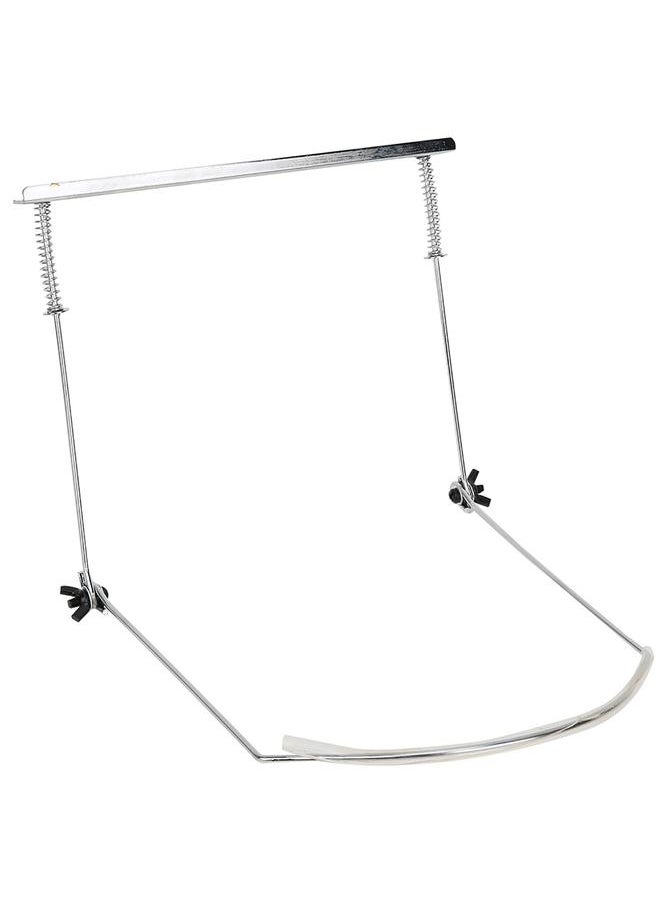 Thoraya 24‑Hole Harmonica Stand Adjustable Neck Bracket Musical Wind Instrument AccessoriesSilver  - Image 4