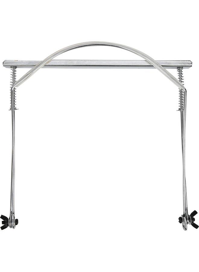 Thoraya 24‑Hole Harmonica Stand Adjustable Neck Bracket Musical Wind Instrument AccessoriesSilver  - Image 1