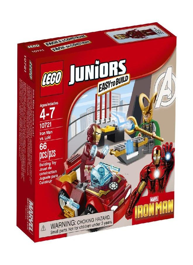 LEGO - LEGO Juniors Iron Man vs. Loki 10721 Building Kit (66 Piece) - Image 1