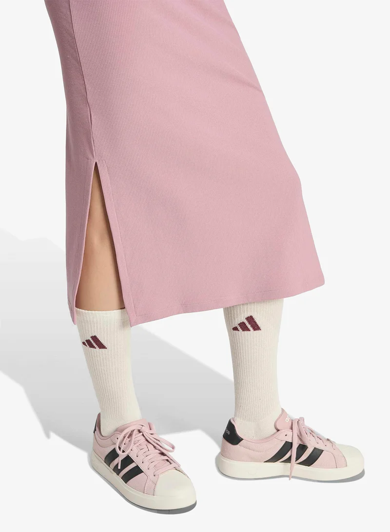 Adidas MAGMAU Small Logo Ribbed Dress for Women | Best Price UAE