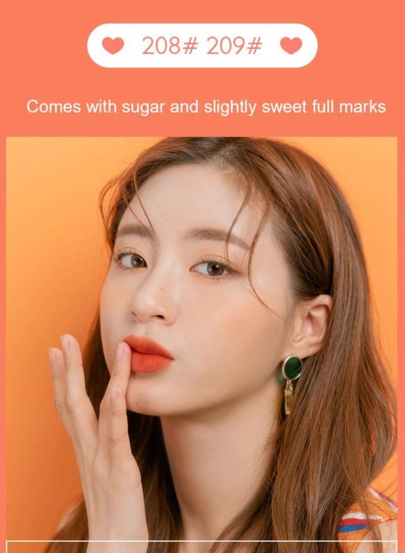 MANSLY Lipgloss Dual color Silky Velvet Red Stay on Waterproof Lipgloss - Image 4