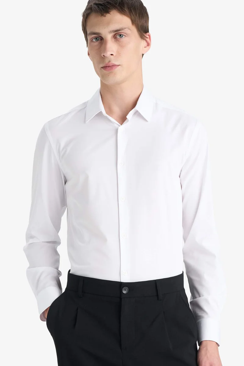 ديفاكتو Slim Fit Long Sleeves Shirt