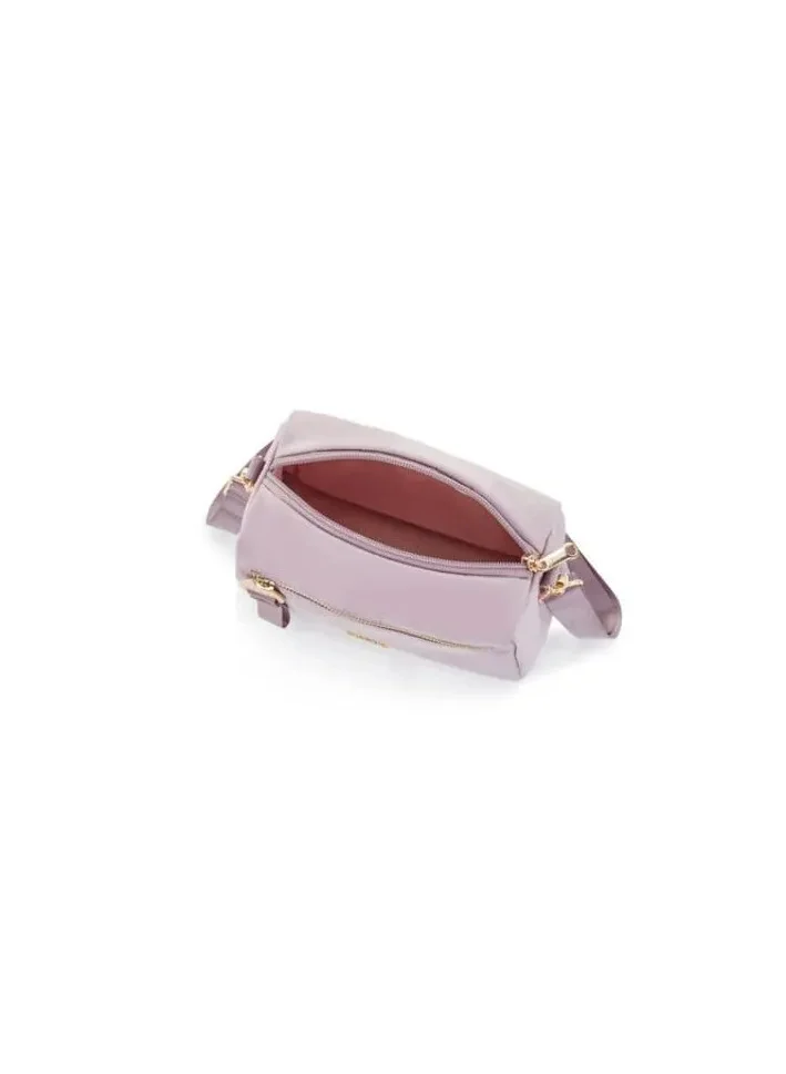 AMERICAN TOURISTER  Alizee Day Crossbody Bag Polyester, 4L Capacity, Lilac Chalk|Adjustable Strap|Outer Zipper Pockets|Antimicrobial Lining - 1 Year International Warranty  | Best Price UAE