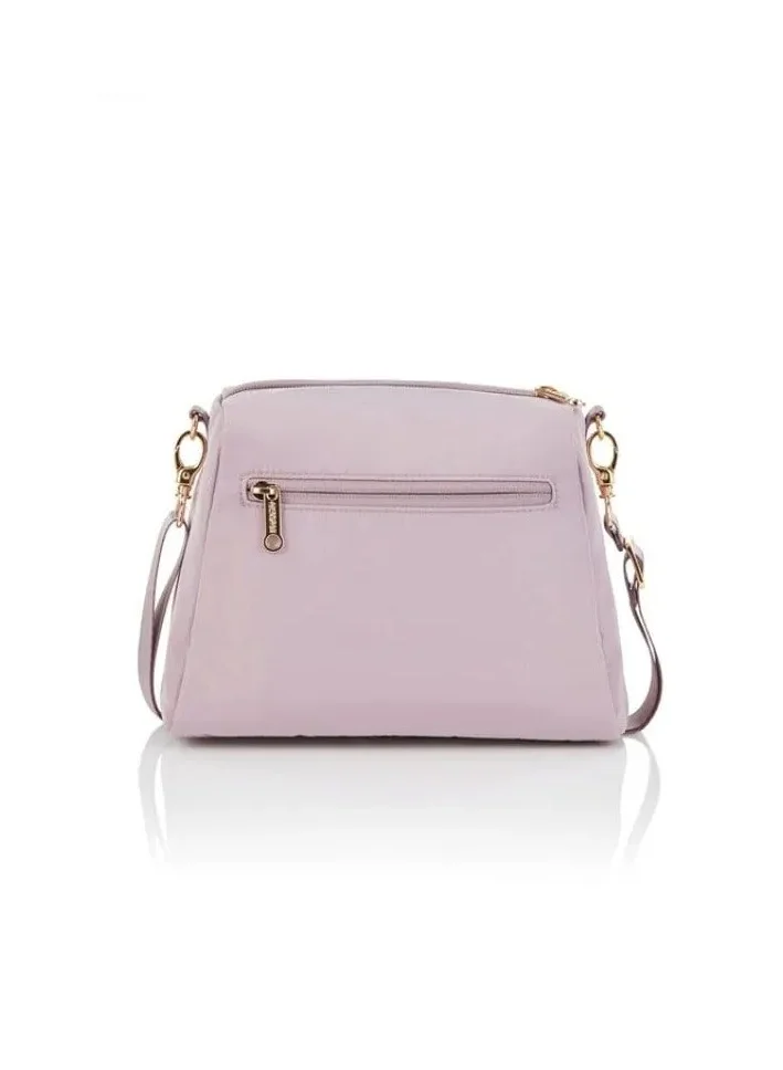 AMERICAN TOURISTER  Alizee Day Crossbody Bag Polyester, 4L Capacity, Lilac Chalk|Adjustable Strap|Outer Zipper Pockets|Antimicrobial Lining - 1 Year International Warranty  | Best Price UAE