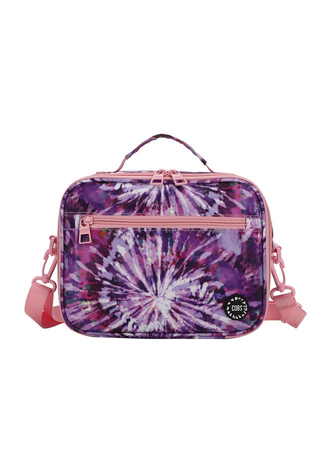 CUBS Tie Dyed Waterproof lunch bag with removable shoulder strap carrying your favorite meals to school, work or while traveling  - Image 1