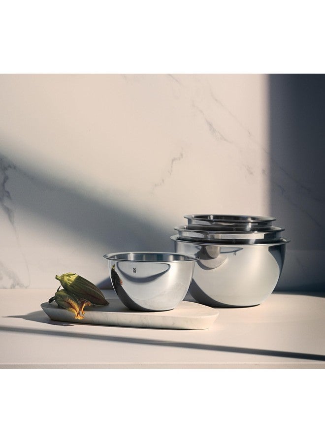 WMF 645709990 Gourmet Bowl Set for Kitchen 4-Piece, Cromargan Stainless Steel, Multifunctional, Mixing Bowl, Serving Bowl, Stackable - Image 2