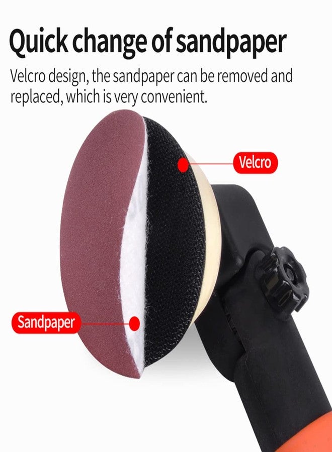 NAGU Woodworking Passive Rotary Sander - Sanding Tools Hand Held Bowl Sander with Rotatable Spindle Head 2 Inch 3 Inch Pads - Image 4