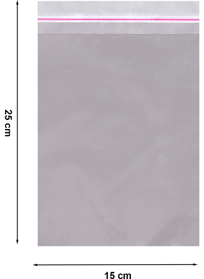 Repro Design 15x25 Silver 50 Pieces Adhesive Metalized Gift Bag Metallic Silver Gift Packaging Package  - Image 3