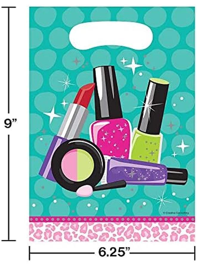 CREATIVE CONVERTING Sparkle Spa Party Loot Bag 8 Pieces One Size - Image 2