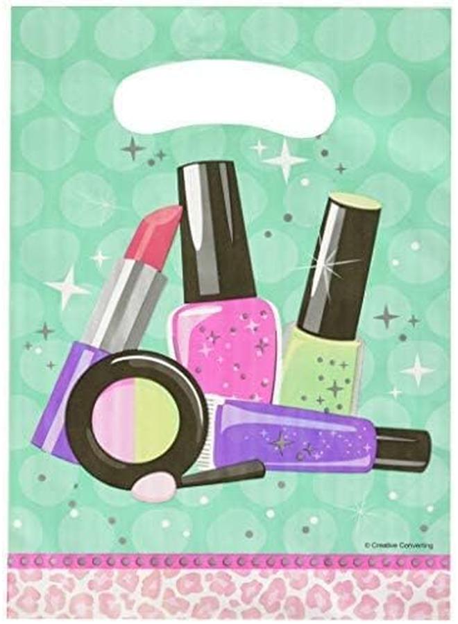 CREATIVE CONVERTING Sparkle Spa Party Loot Bag 8 Pieces One Size - Image 3