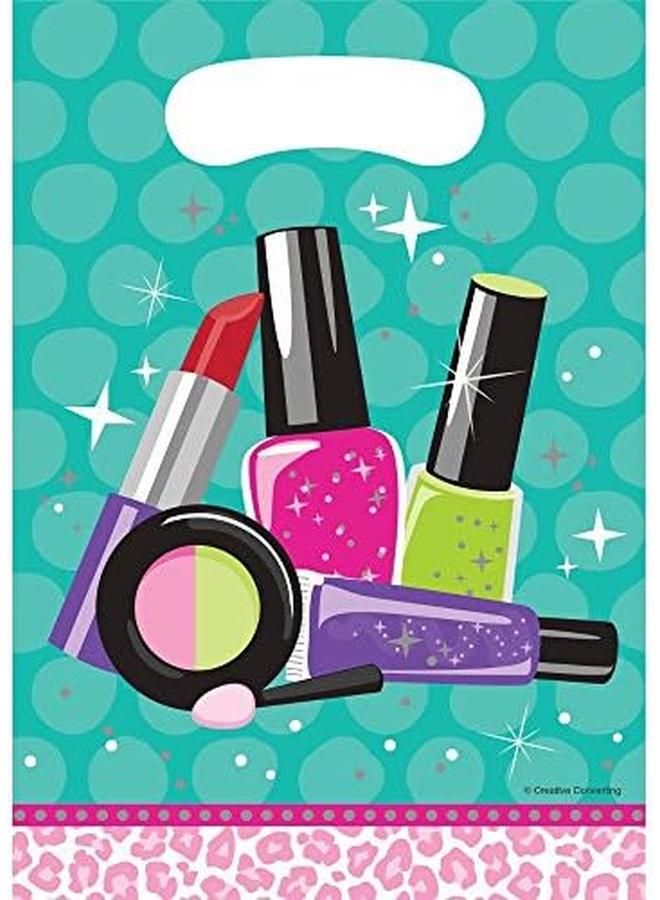 CREATIVE CONVERTING Sparkle Spa Party Loot Bag 8 Pieces One Size - Image 4