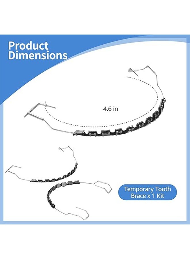 Metal Braces for Orthodontics, Metal Bracket and Orthodontic Ligature Ties, Props for Dental Students to Practice - Black - Image 5