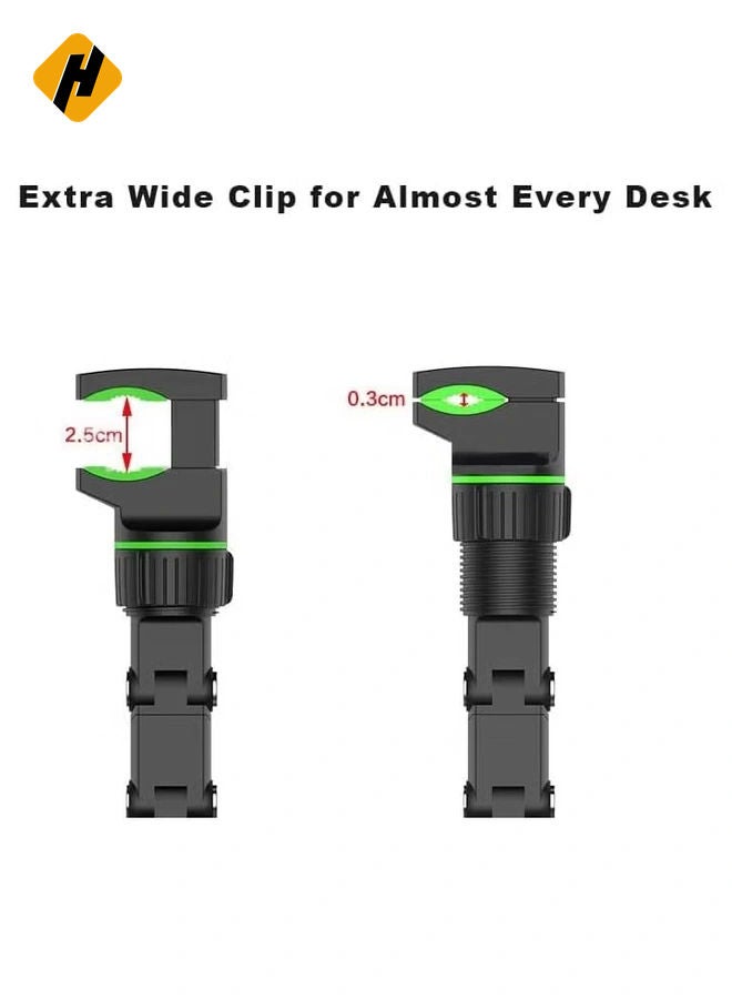 HuHa Rearview Mirror Phone Holder for Car Multifunctional Mount Phone and GPS Holder Universal Rotating Car Phone Holder, Can be Fixed and Adjusted Cell Phone Automobile Cradles (Green) - Image 3
