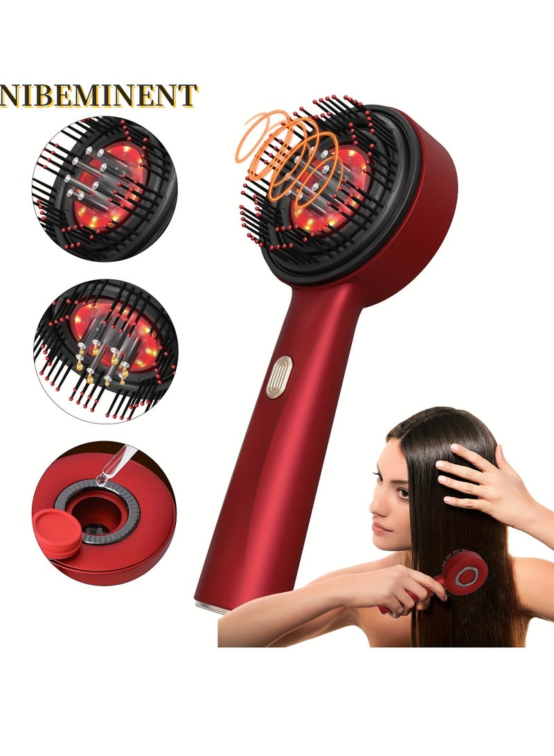 NIBEMINENT Scalp Massager Brush with Oil Applicator - Cordless Electric Hair Scalp Messenger, Shiatsu Head Massage, IPX7 Waterproof, Portable Deep Head Massager Comb For Hair Growth & Head Relaxation - Image 1