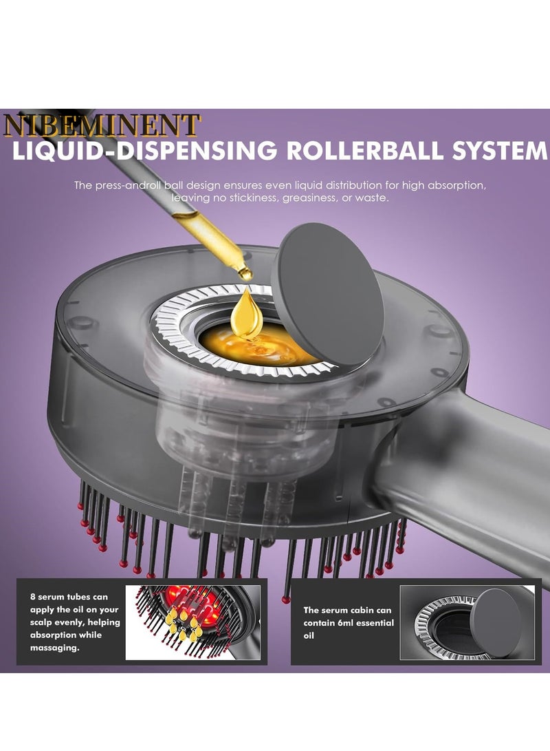 NIBEMINENT Scalp Massager Brush with Oil Applicator - Cordless Electric Hair Scalp Messenger, Shiatsu Head Massage, IPX7 Waterproof, Portable Deep Head Massager Comb For Hair Growth & Head Relaxation - Image 5