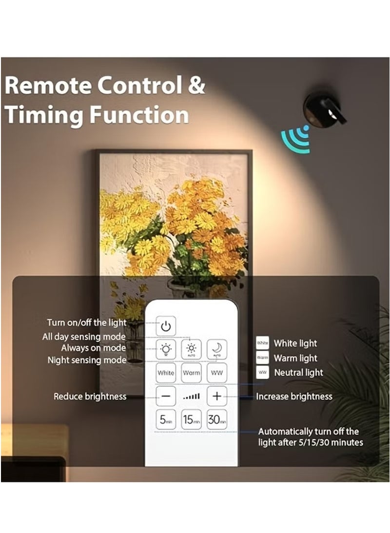 Sensor light LED wall lamp 360° rotation rechargeable suitable for corridor wall stairs children's room - Image 3