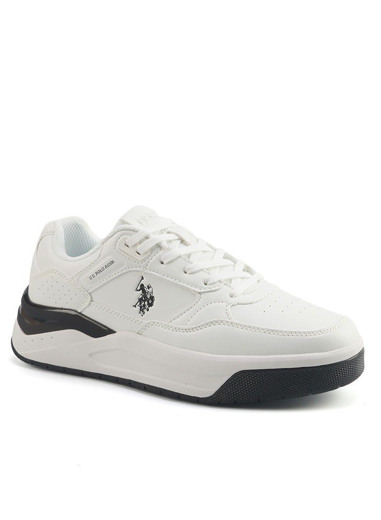 U.S. Polo Assn. Men's White Low-Top Sneakers - Stylish Contrast Design for Sporty Everyday Looks  - Image 3