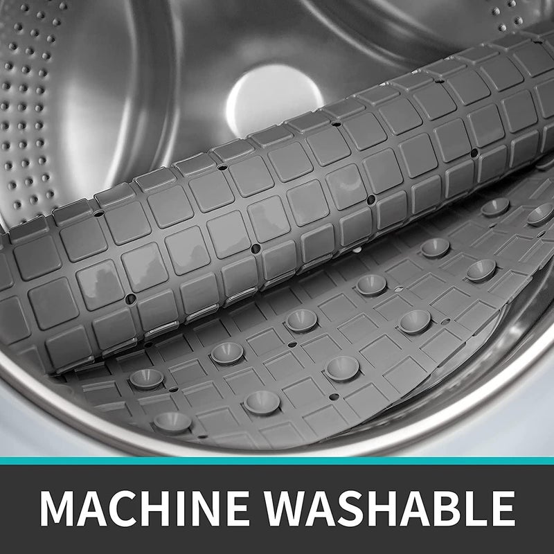 Sevia Bath Mat Large Non Slip Bathtub Shower Mat Extra Long Bathroom Mats for Tub Nonslip Anti Slip Bathmats with Suction Cups Drain Holes Foot Massage Scrubber for Kids AdultsGrey - Image 5