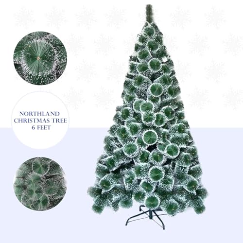 Northland Snow Pine Christmas Tree 6 Feet with Decoration, Heavy Bushy - Imported Quality - Xmas Tree Christmas Tree 6 Feet for Home, Church, Office, School, College (6 Feet Christmas Tree Only) - Image 5