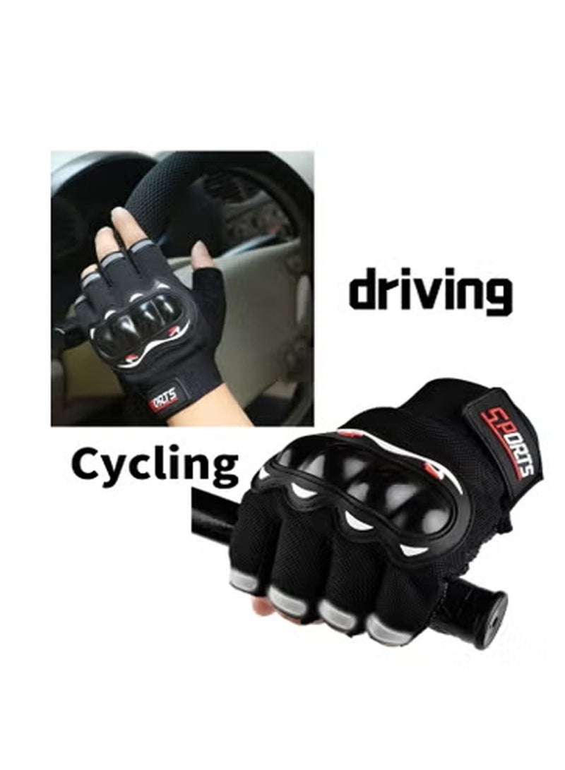 Winner Outdoor Cycling Equipment Hard Knuckle Fingerless Motorcycle and Workout Gloves for Men and Women - Ideal for Cycling, Biking, Weightlifting, Running, Hiking and Outdoor Sports - Image 5