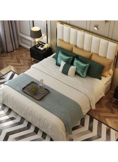 A to Z Furniture Alaysia Upholstered Bed 200x200cm Super King Bed in Beige Color  - Image 2