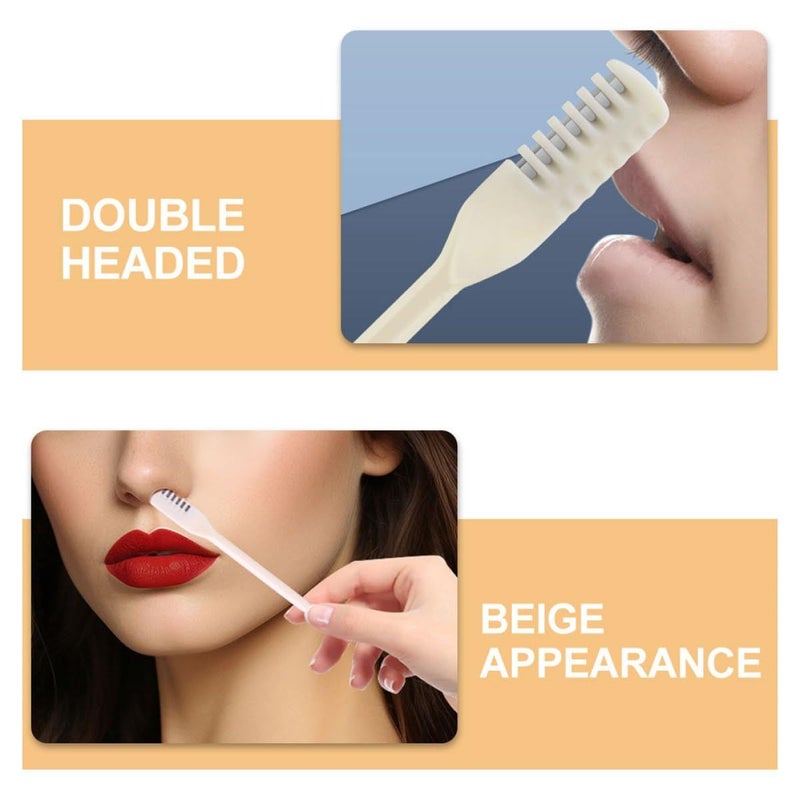 Manual Nose Hair Trimmer 12 Pack Beige Double Ended Portable - Image 4