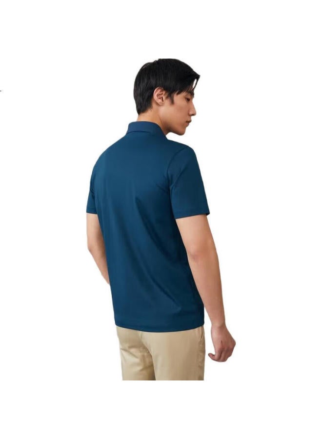 Youngor Men'S T-Shirt Summer Youth Men'S Business Casual Short Sleeve T-Shirt Vspc533033Pca Dark Green 3Xl - Image 2
