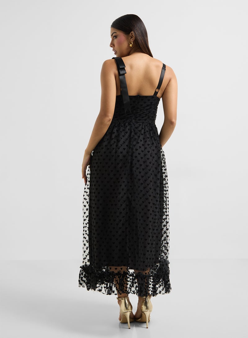 ELLA Heart Mesh Dress  - Image 2