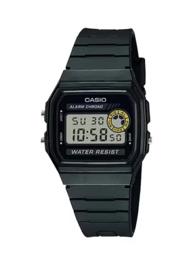 CASIO Men's Digital Display Watch With Black Resin Strap - F-94WA-8DG