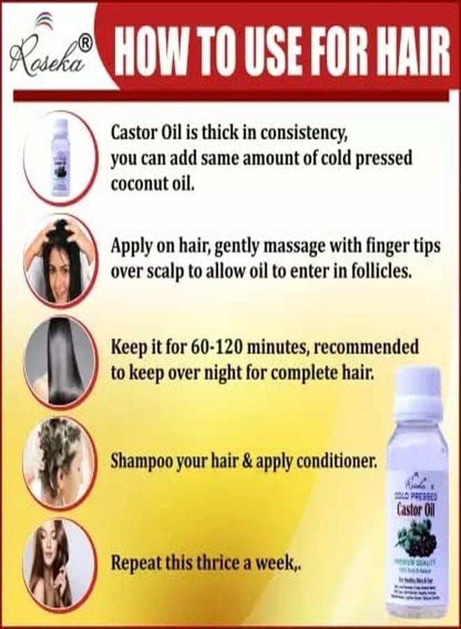 Roseka Combo of apricot (50ml) & castor oil (50ml) (100 ml) - Image 5