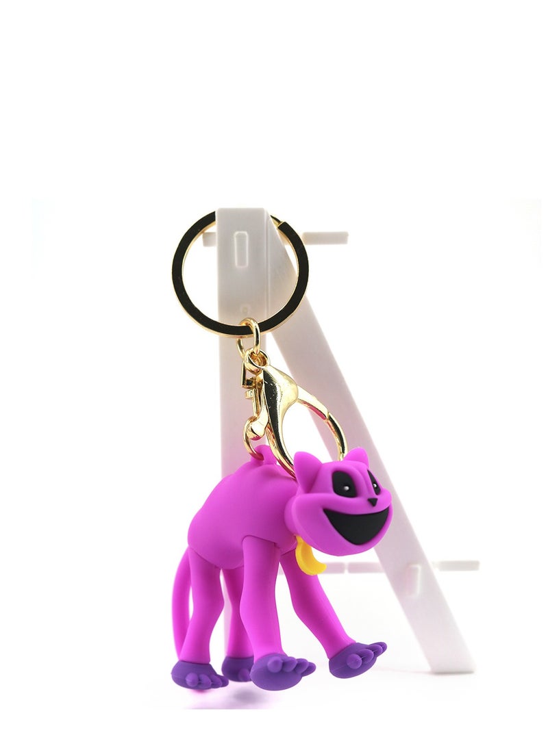 Y&D New SmilingCritters Chapter 3 CatNap Keychain,Smiling Critters Keychain,Cute CatNap Cartoon Anime SmilingCritters Keychain Toy for Game Fans Kids Birthday Gift  - Image 1