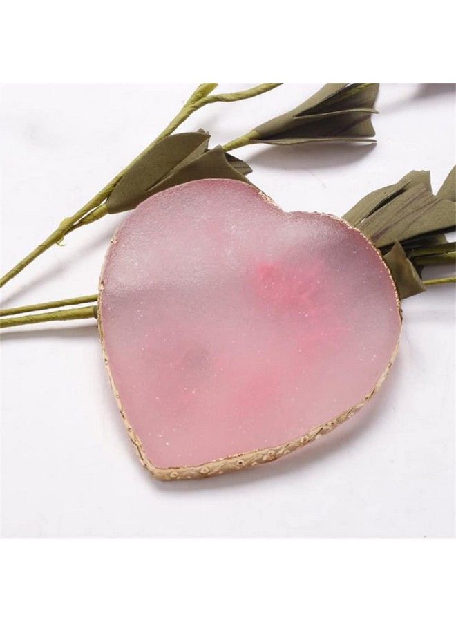 AKOAK 1 Pack Nail Art Palette Agate Phnom Penh Pigment Palette Gel Nail Polish Drawing Frame Diy Nail Art Show Makeup And Coloring Tool (Heart Pink) - Image 5