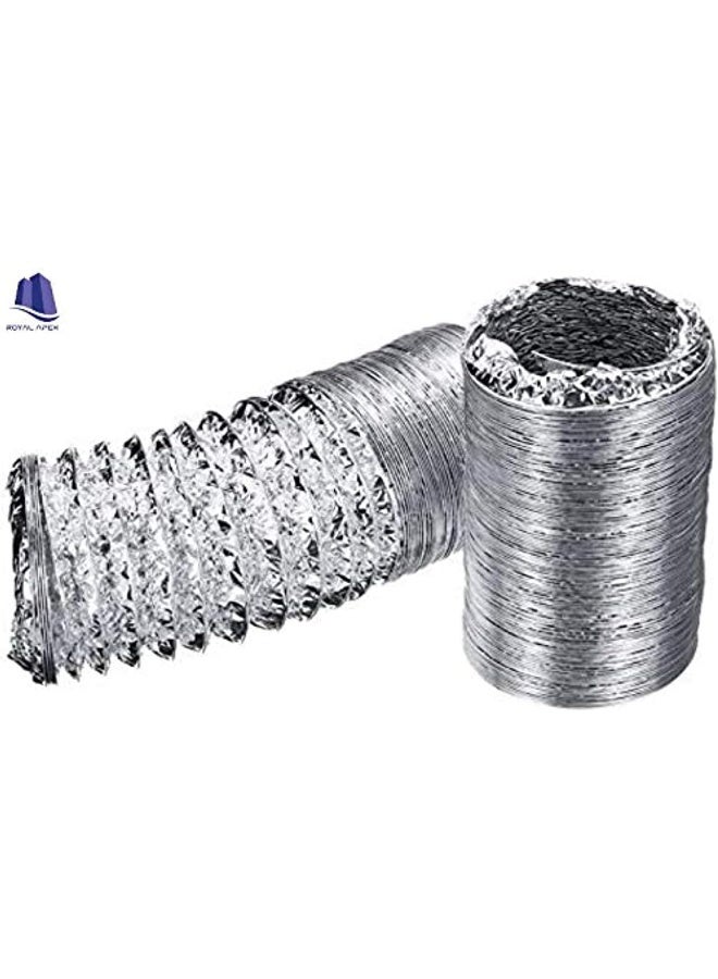 Royal Apex Aluminium Flexible Duct Venting Duct Hose For Air Exhaust Line Air Condition Line 4 Inch  - Image 2
