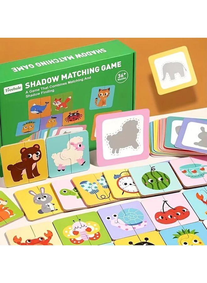 Wooden Matching Puzzles For Kids Fruit Animal Themes Develop Observation Skills - Image 5