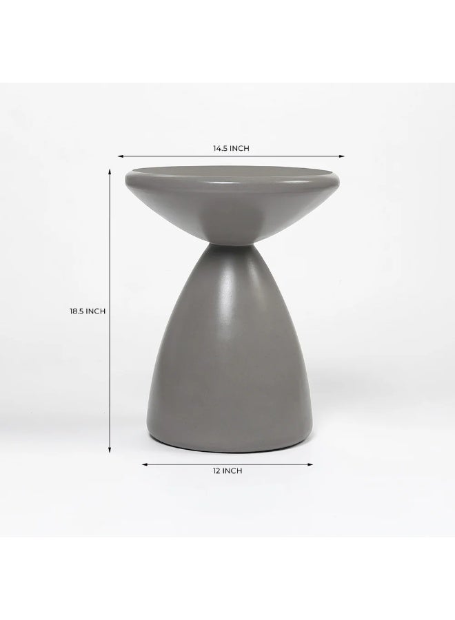 Home auraa Urban accent table , made of concrete , Sofa Side Table, Coffee Table, Urban Corner Small Table, Tea End table for Living Room, Outdoor, Bedroom - 46x37x37 cm - Image 5