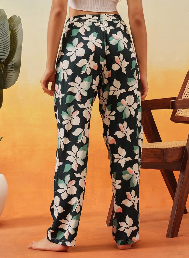 Clovia Floral Print Rayon Pyjama - Image 5