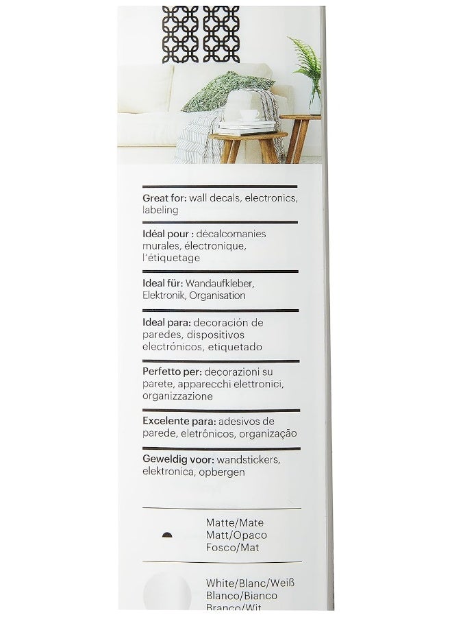 Cricut Smart Vinyl Removable 33x91 Cm 1 Sheet White - Image 2