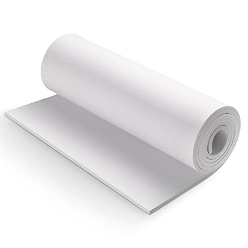 MEARCOOH White Eva Foam Cosplay Sheets roll,Premium eva Foam 5mm Thick,59" x 13.9", High Density 86kg/m3 for Cosplay Costume, Crafts, DIY Projects by MEARCOOH - Image 1